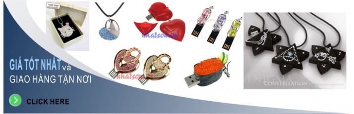 <b>Usb trang sức, usb quà tặng, usb độc đáo, các loại usb trên thị trường</b></br>
Không chỉ đơn thuần là 1 cái USB bình thường, nó còn có thể là 1 món đồ trang sức sang trọng và đầy cá tính. Bạn có thể dùng nó làm mặt dây chuyền, móc khóa hoặc trang trí cho chiếc điện thoại, túi xách của mình.
