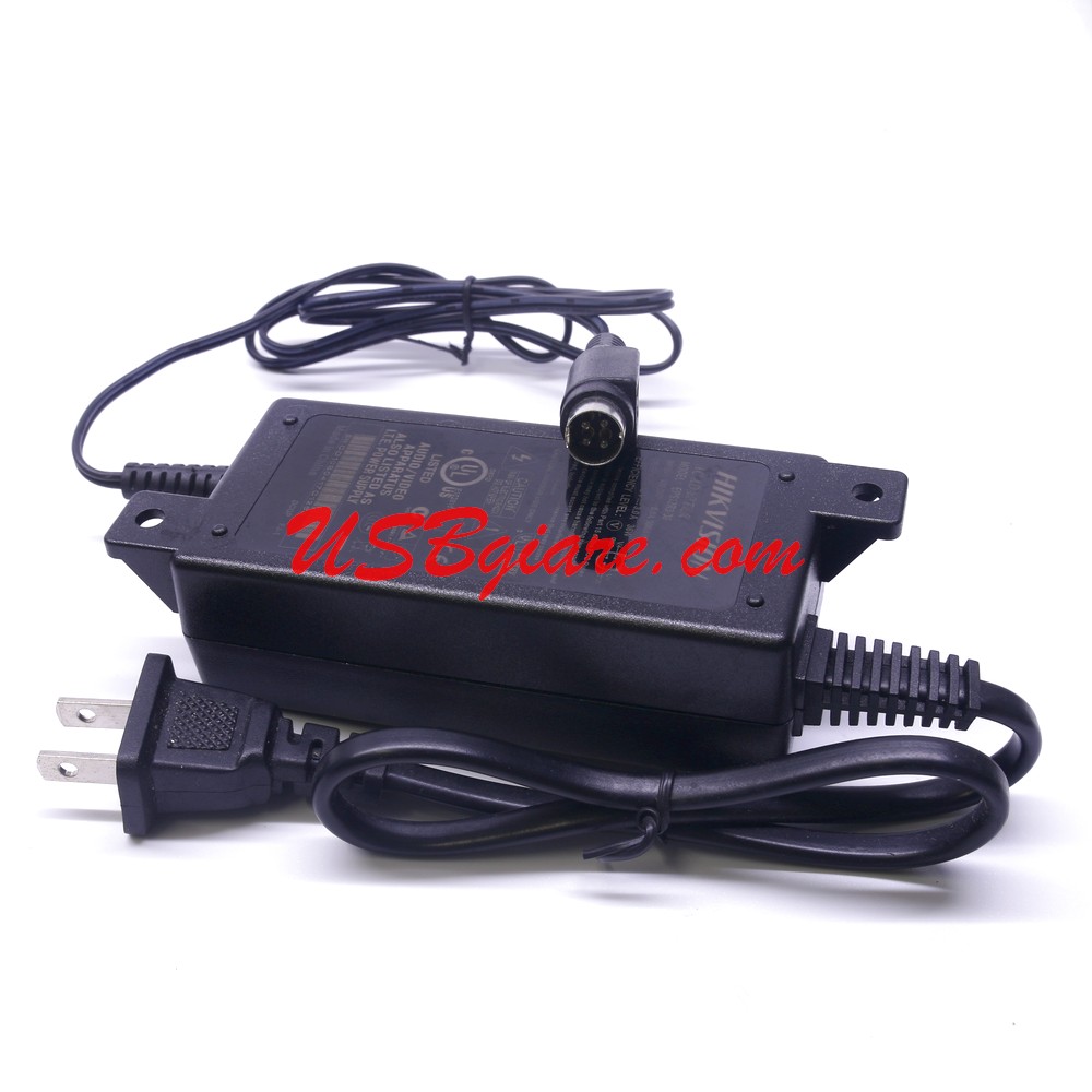 adapter 12v 3a đầu 4 chân cho đầu ghi camera hikvision -ảnh 3