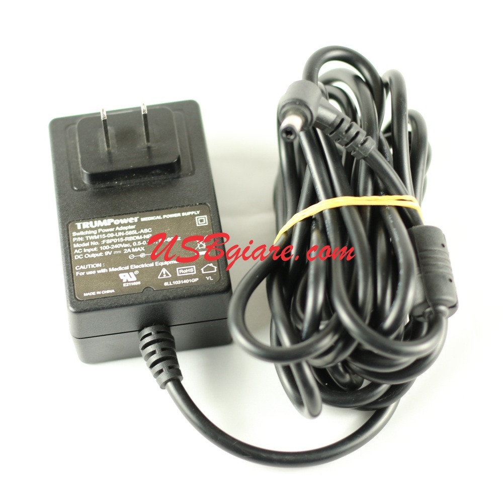 nguon 9v 2A đầu 5.5x2.5mm trumpower
