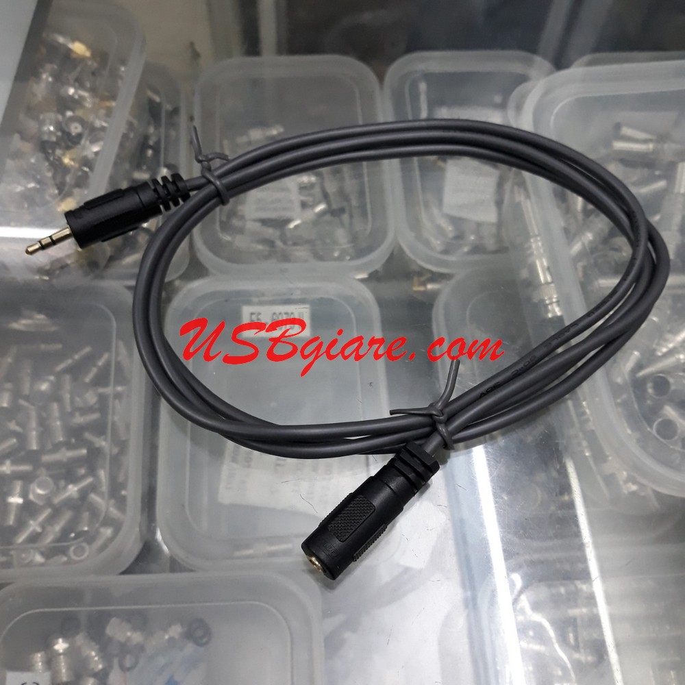 Dây cáp nối dài tai nghe, nối dài loa, micro jack 3.5mm dài 1.5m hiệu Dtech