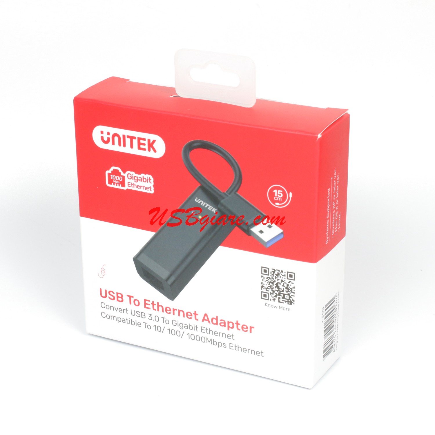 bao bì và đóng gói cáp USB 3.0 to Lan Unitek Y-3470