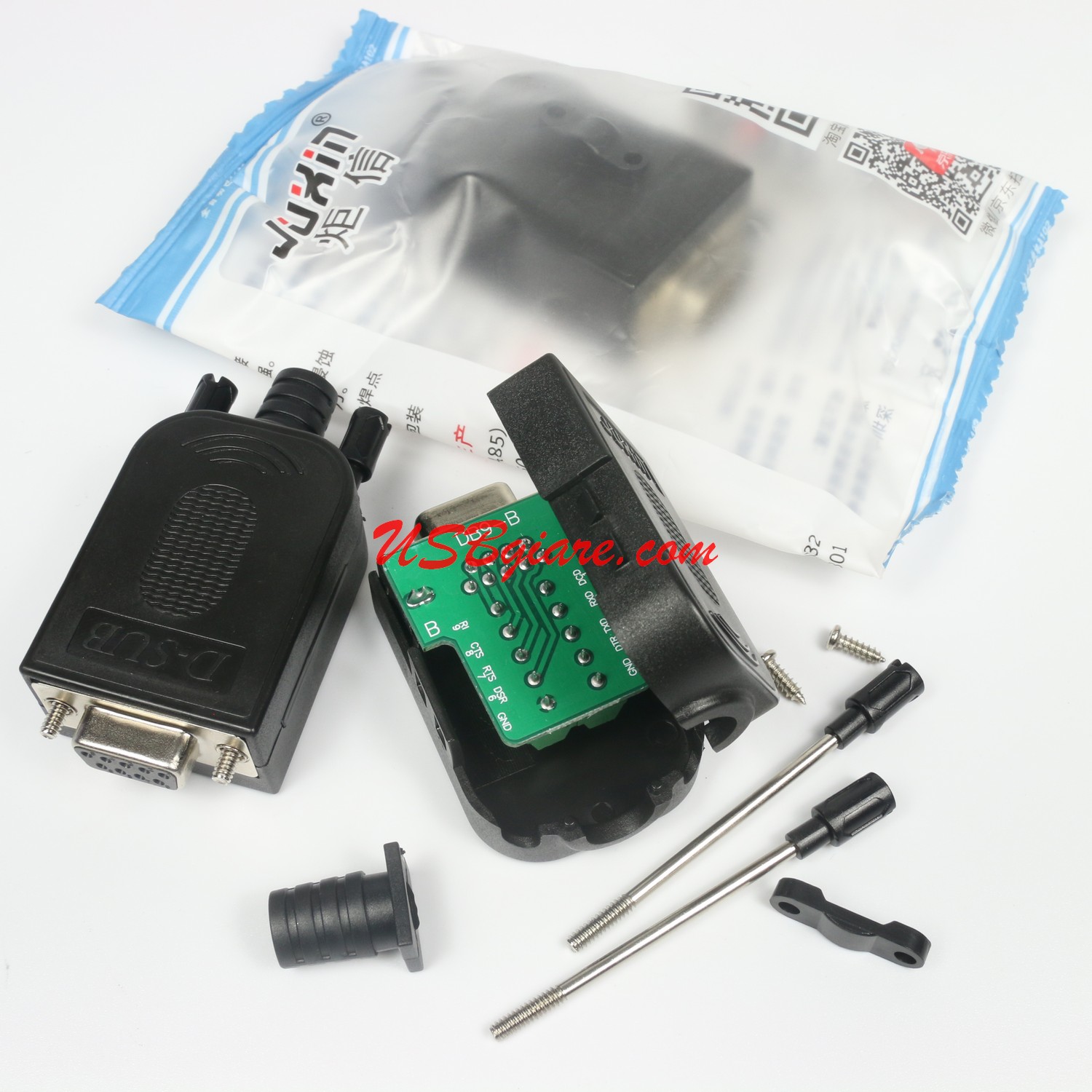 Đầu RS232 / DB9 / COM 9 cái loại bắt vít, không hàn - ảnh 3