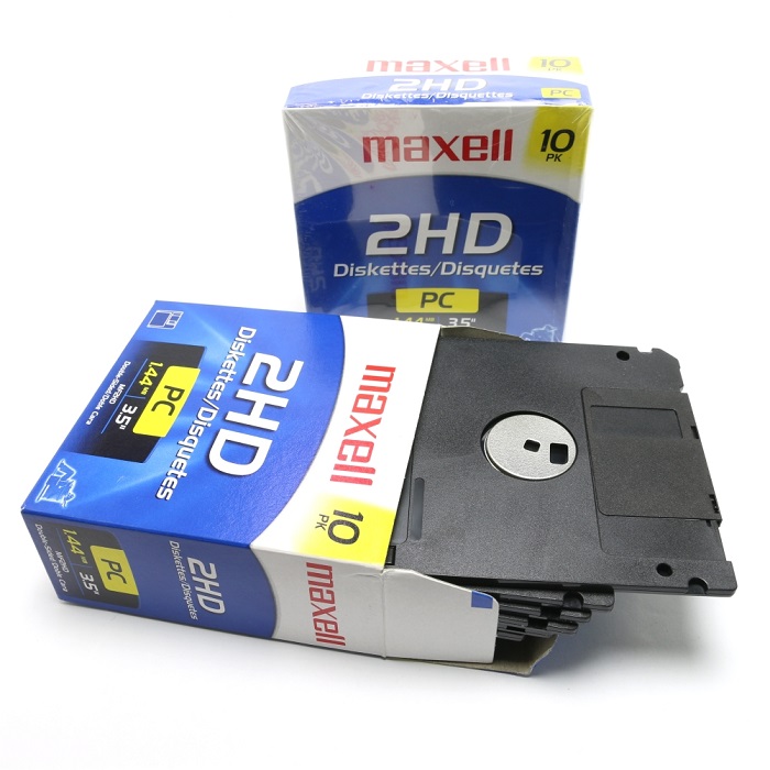 hộp 10 đĩa mềm maxell chính hãng - ibm formatted