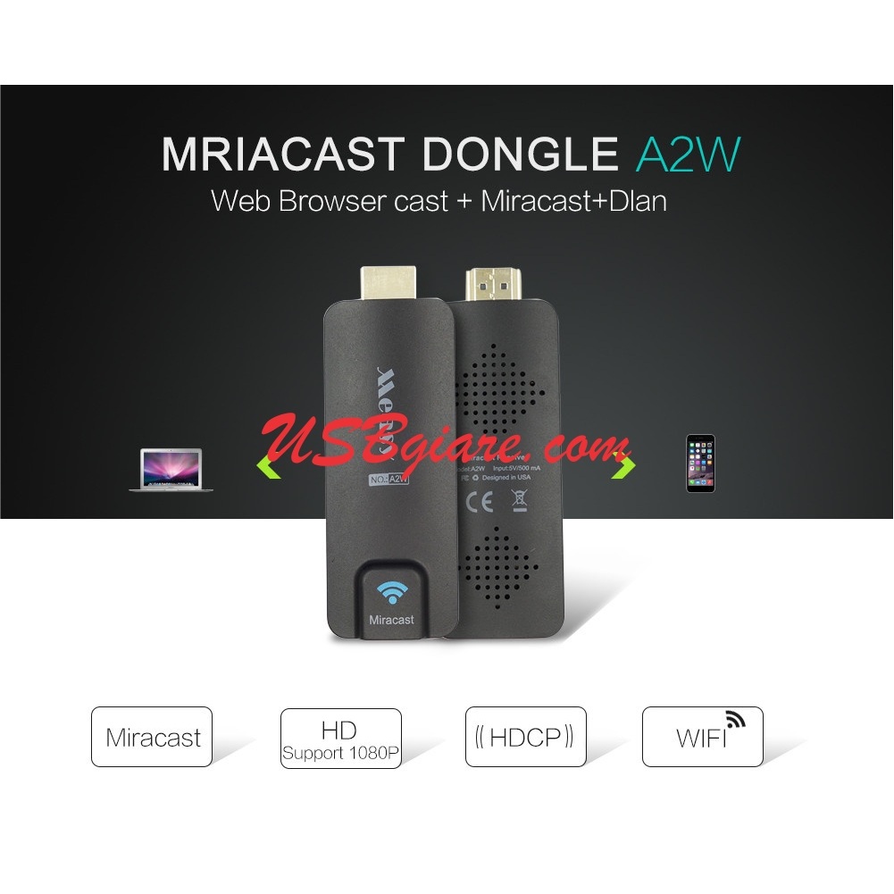 HDMI không dây Wifi display dongle Measy A2W