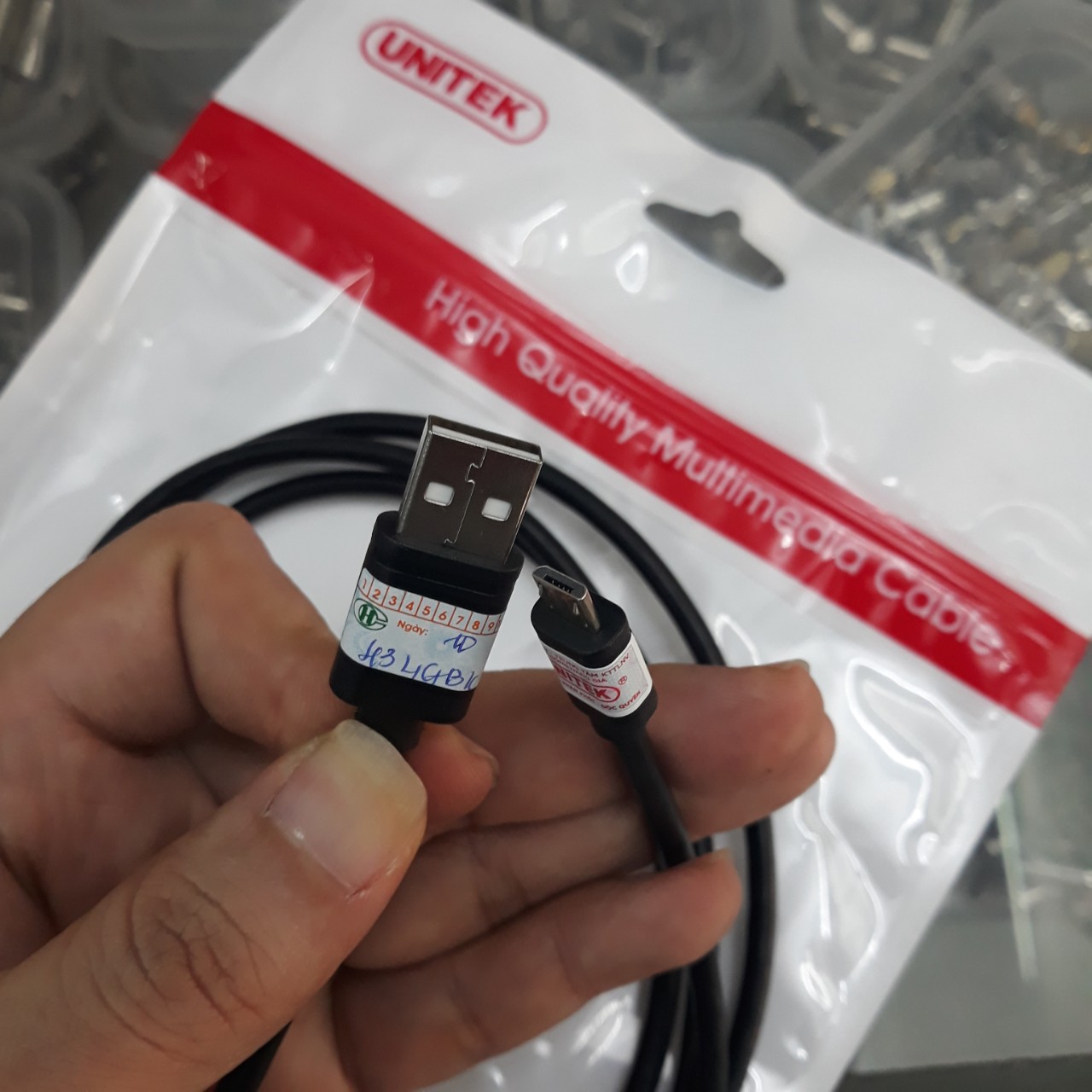 chân cắm micro usb sang usb 2.0 chính hãng unitek