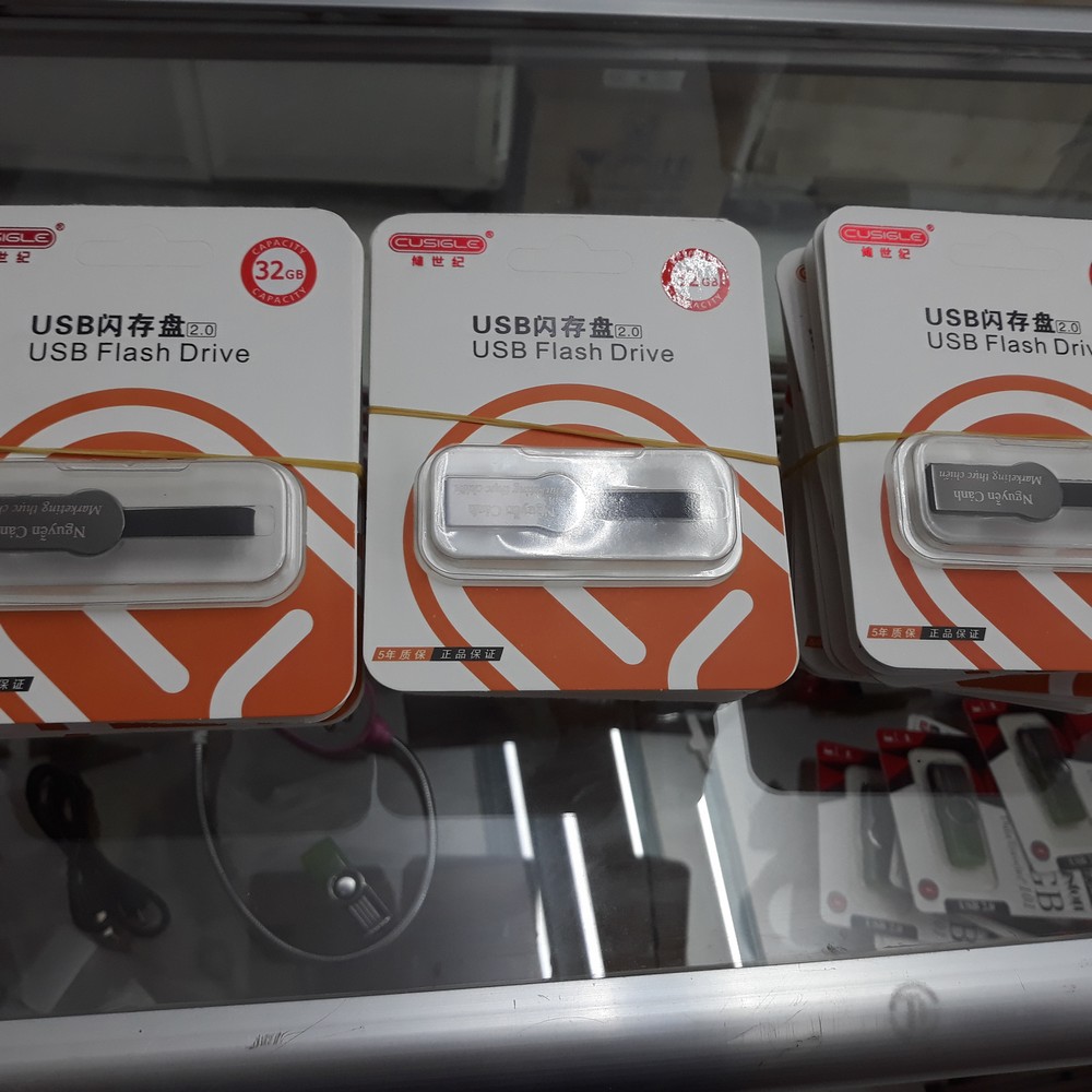 usb 32g kim loại khắc laser giá rẻ làm quà tặng khách - ảnh 3