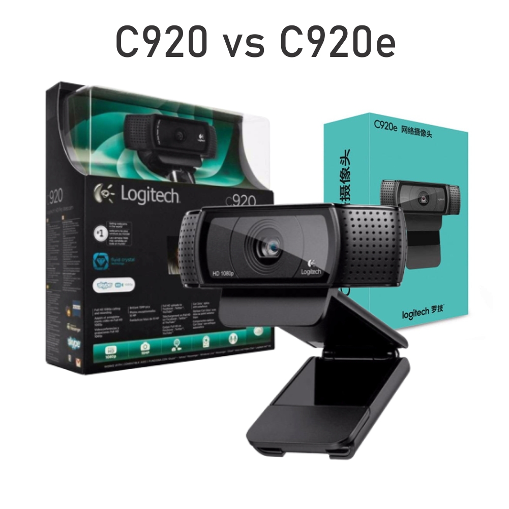So sánh webcam Logitech C920 với C920E