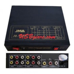 Bộ chia AV/RCA 1 ra 4 có nguồn JM-VA104