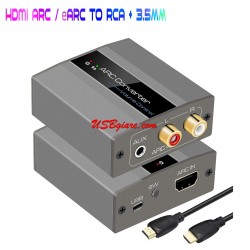Bộ chuyển đổi âm thanh HDMI ARC / eARC sang RCA / AV 3.5mm analog audio VPfet CV124AD