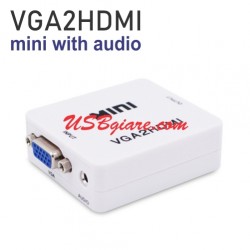 Bộ chuyển VGA2HDMI mini có âm thanh nhỏ gọn VH02