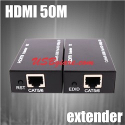 Bộ kéo dài cáp HDMI Extender 50M qua cáp mạng HE-02