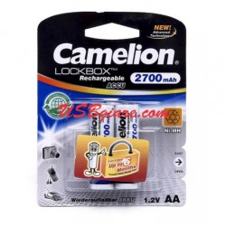 Pin sạc 2A (AA) Camelion 2700mAh LockBox Rechargebale ACCU