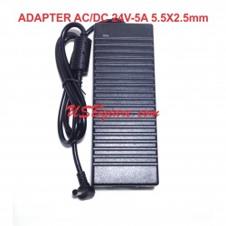 Adapter AC/DC 24V 5A đầu 5.5mm x 2.5mm LJH-138