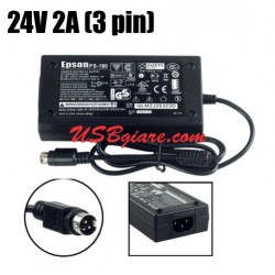 Adapter máy in Epson 24V 2A đầu 3 chân PS-180
