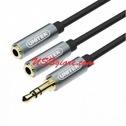 Cáp chia 1 ra 2 cổng Audio 3.5mm Unitek