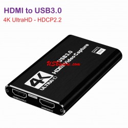 Bộ ghi hình HDMI Capture qua cổng USB 3.0 Laptop PC với độ phân giải 4K UltraHD HDCP2.2 EDI
