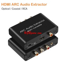 Bộ chuyển âm thanh HDMI ARC sang RCA + audio 5.1 Optical + 3.5mm L/R audio