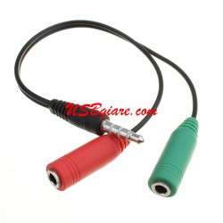 Cáp chia Microphone & Headphone ra 1 jack 3.5mm C04