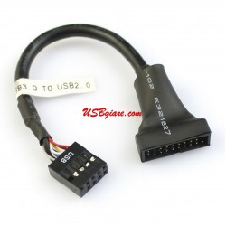 Cáp chuyển 20Pin USB 3.0 sang 9Pin USB 2.0 cái