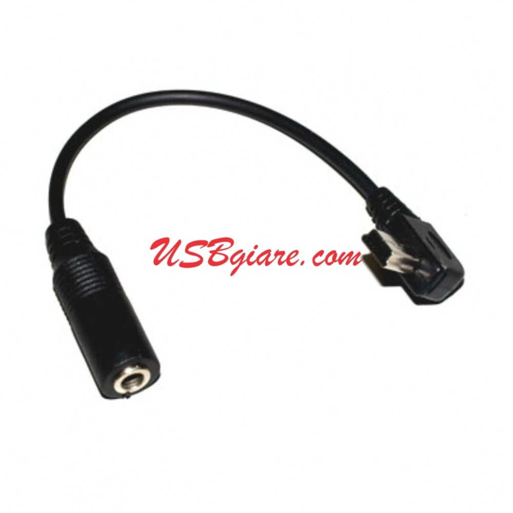 CÁP CHUYỂN TAI NGHE MINI USB RA JACK 3.5MM - MINI USB TO 3.5MM - ĐẦU CONG