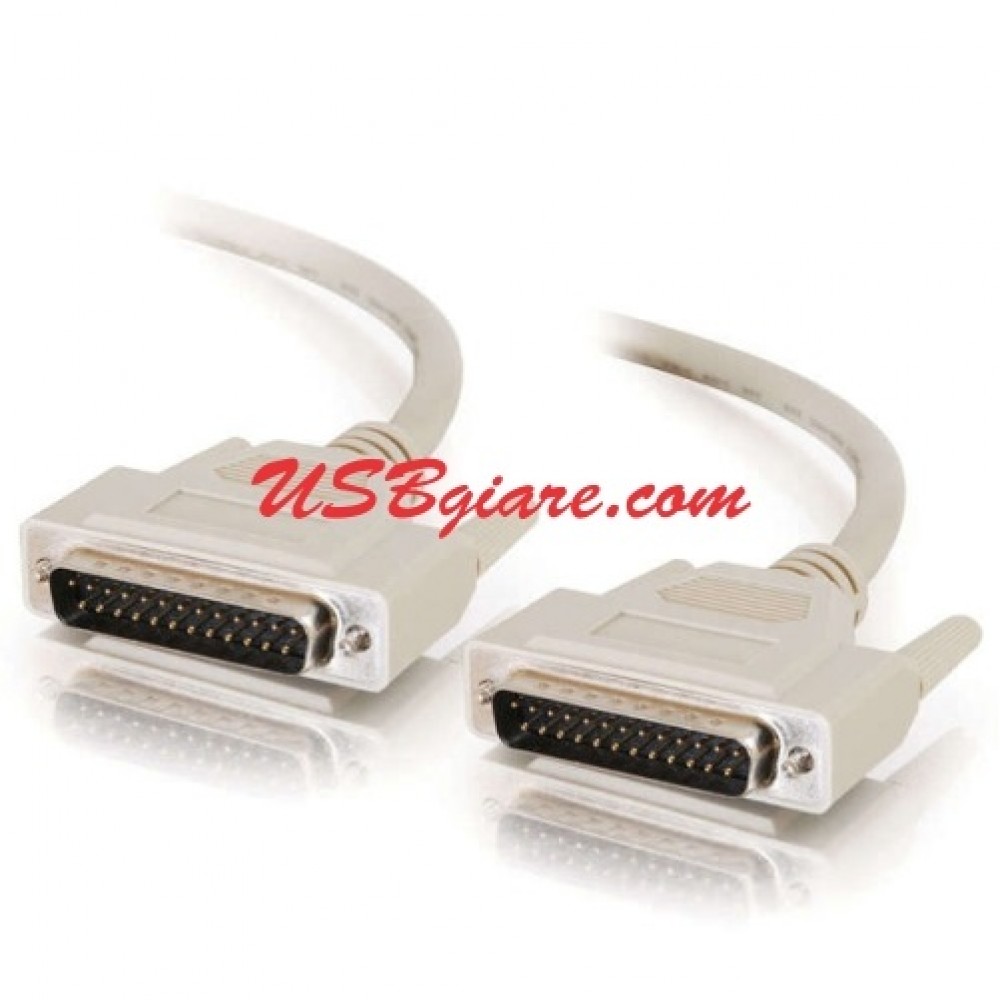 Cáp Com 25 (DB25) 2 đầu đực 1.5M