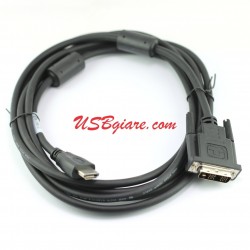 Cáp chuyển DVI sang HDMI 3M chuẩn DVI-D 18+1 Single Link