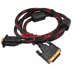 Cáp chuyển DVI sang VGA 1.5M chuẩn DVI-I 24+5 Dual Link