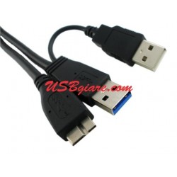 Cáp USB cho Ổ cứng HDD 3.0 3 đầu có nguồn