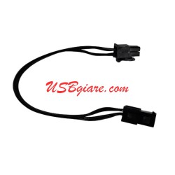 Cáp nguồn ATX 4pin nối dài 23cm (dây đen)