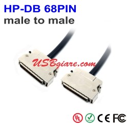 Cáp SCSI HP-DB 68pin Male to Male 1M