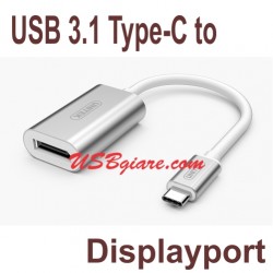 Cáp chuyển USB 3.1 Type C sang Displayport Unitek Y-6317