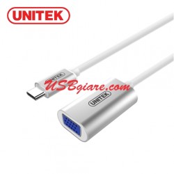 Bộ chuyển đổi USB 3.1 Type C to VGA Converter Unitek Y-6315