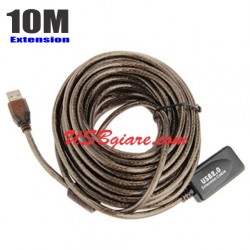 Cáp USB nối dài 10M chống nhiễu có IC khuếch đại tín hiệu