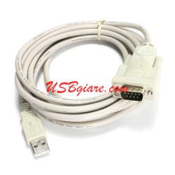 Cáp USB sang RS232 dài 3M - USB to DB9 Serial Port Controller TUSB3410