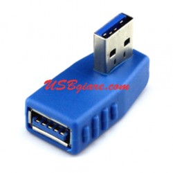 Đầu nối USB 3.0 đực cái vuông góc (quay trái)