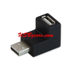 Đầu nối USB 1 đầu đực 1 đầu cái vuông góc 90 độ chữ L