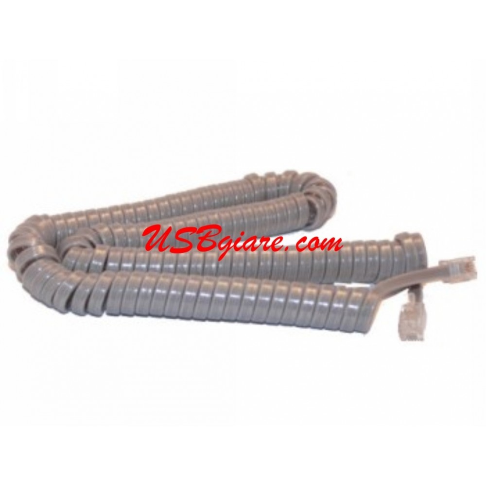 Dây cáp xoắn cho tai nghe điện thoại bàn màu trắng dài 3M