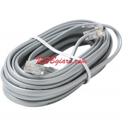DÂY CÁP ĐIỆN THOẠI BẤM SẴN 2 ĐẦU RJ11 - 3M