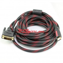 Cáp chuyển DVI sang HDMI 5m chuẩn DVI-D 24+1 Dual Link