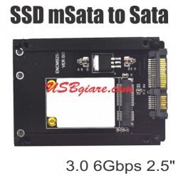 Card chuyển đổi SSD mini Sata sang Sata 3.0 6Gbps 2.5inch MS2S-N01