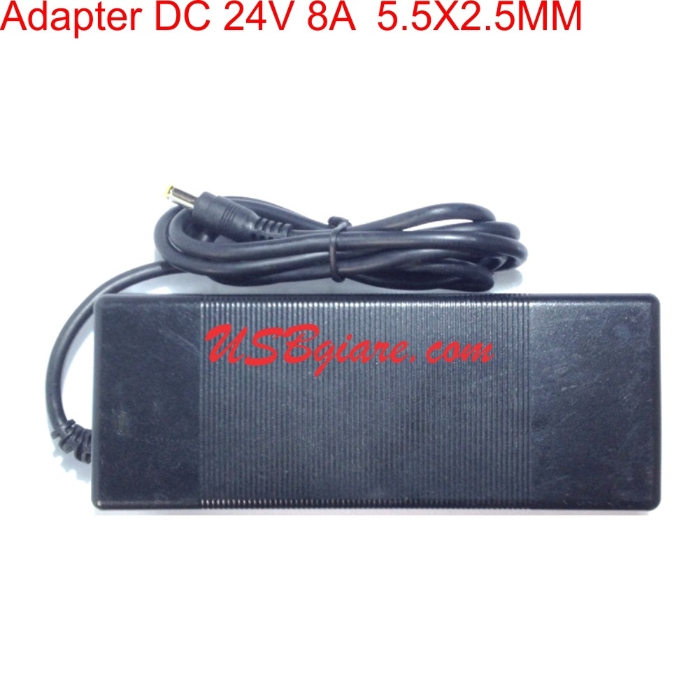 Adapter 24V 8A AC/DC đầu 5.5x2.5mm NII