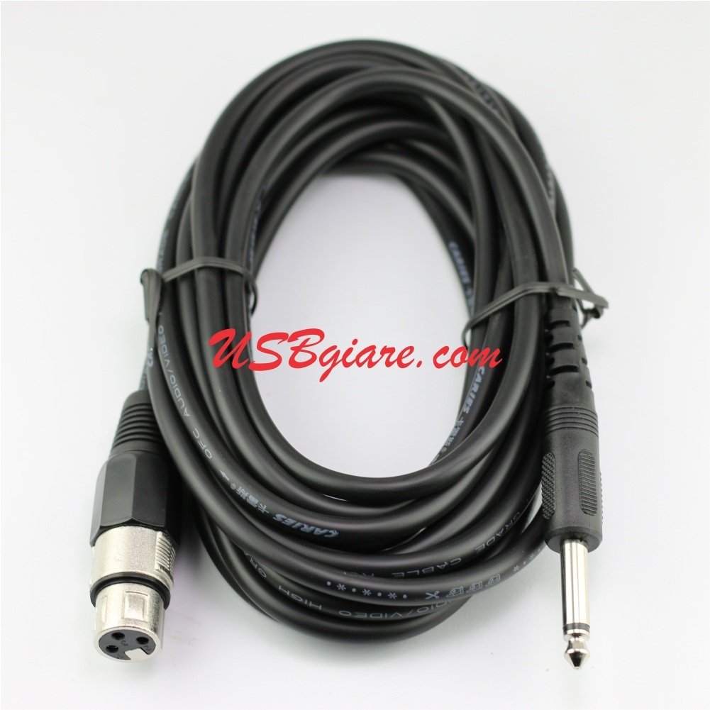Dây Micro Karaoke dài 5M đen