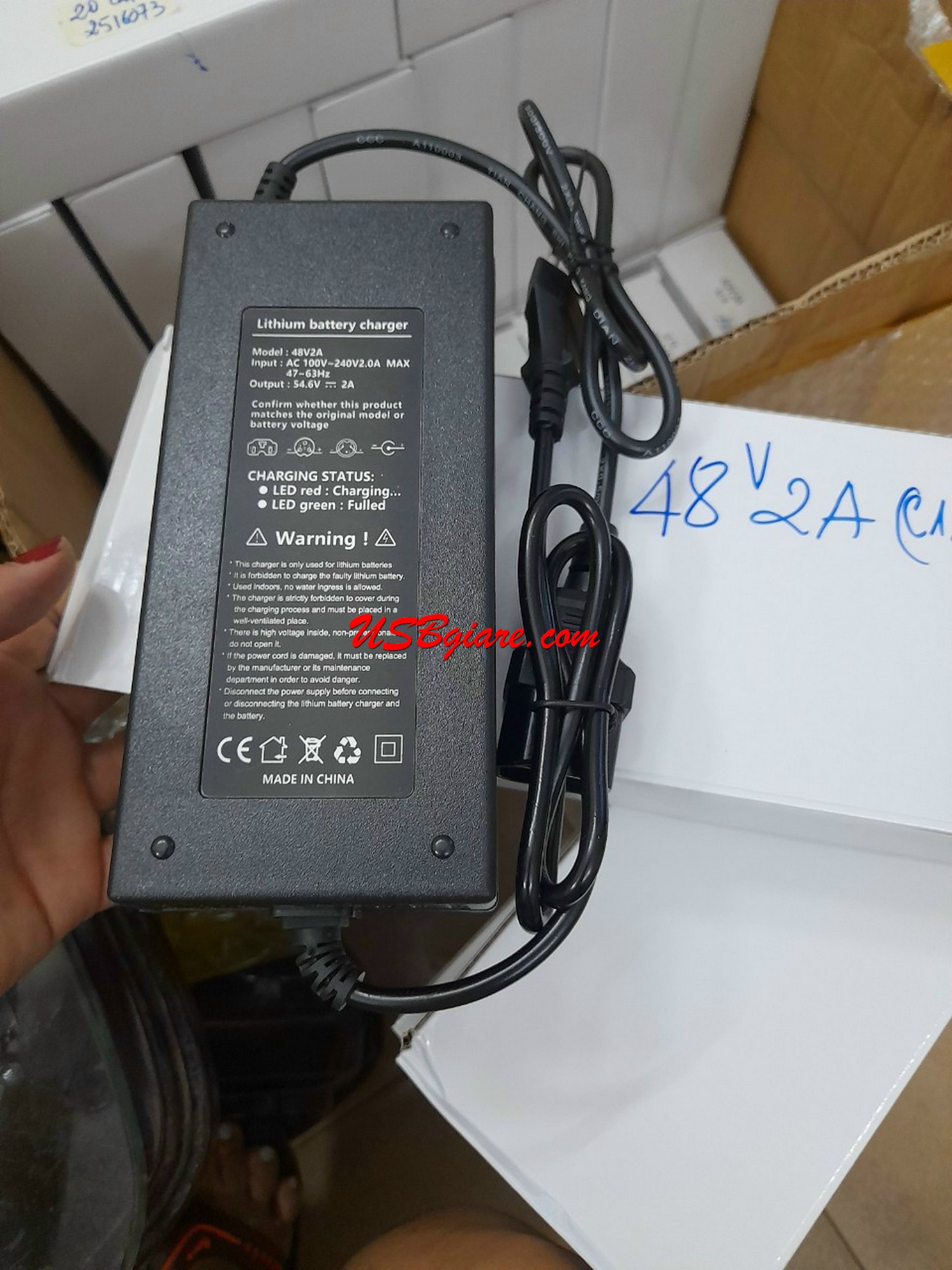 Bộ sạc pin xe điện 54.6V 2A